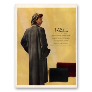 1948 Milliken Coats Print Ad | Tailors