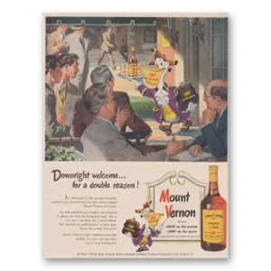 1948 Mount Vernon Whiskey Print Ad | Downright