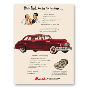 1948 Nash Motors Print Ad | Get Together