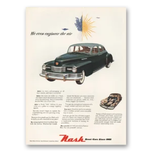 1948 Nash Motors Print Ad | Engineer Air