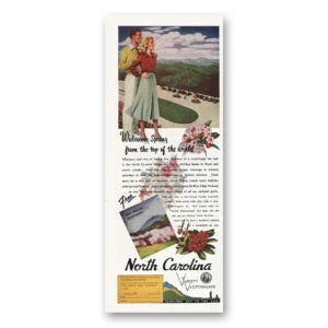 1948 North Carolina Print Ad | Welcome Spring
