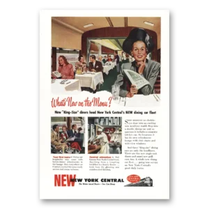 1948 New York Central Print Ad | King Size