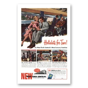 1948 New York Central Print Ad | Holidate