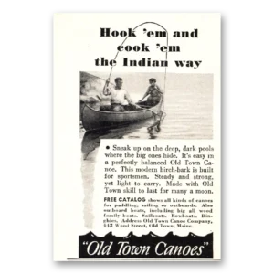 1948 Old Town Canoe Print Ad | Hook Em