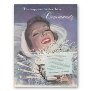 1948 Community Silverplate Print Ad | Community Bride