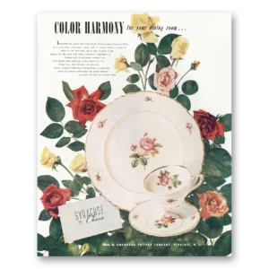 1948 Onondaga Pottery Print Ad | Color Harmony