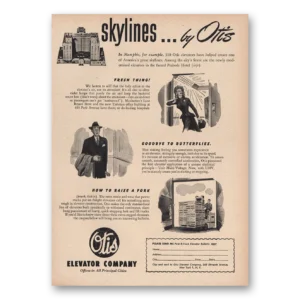 1948 Otis Elevator Print Ad | Skylines Memphis