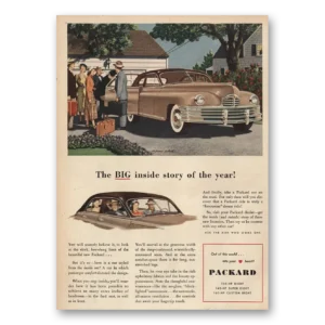 1948 Packard Eight Print Ad | Big Inside