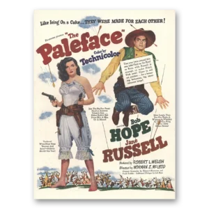1948 Paleface Movie Promo Print Ad | Bob Hope