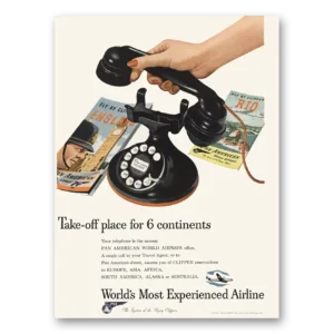 1948 Pan Am Print Ad | Take Off