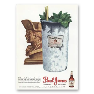1948 Paul Jones Whiskey Print Ad | Label Themselves