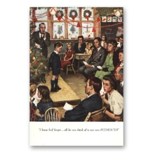 1948 Plymouth Print Ad | Christmas