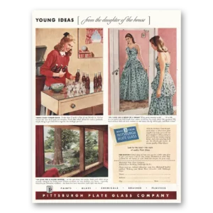 1948 PPG Pittsburgh Plate Glass Print Ad | Young Ideas