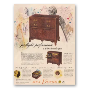 1948 RCA Victor Radios Print Ad | Topflight