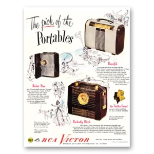 1948 RCA Victor Radios Print Ad | Pick Portables