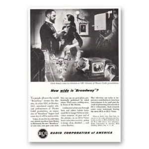 1948 RCA Television Print Ad | Broadway Tv