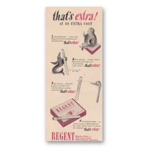 1948 Regent Cigarettes Print Ad | Crush Proof Box