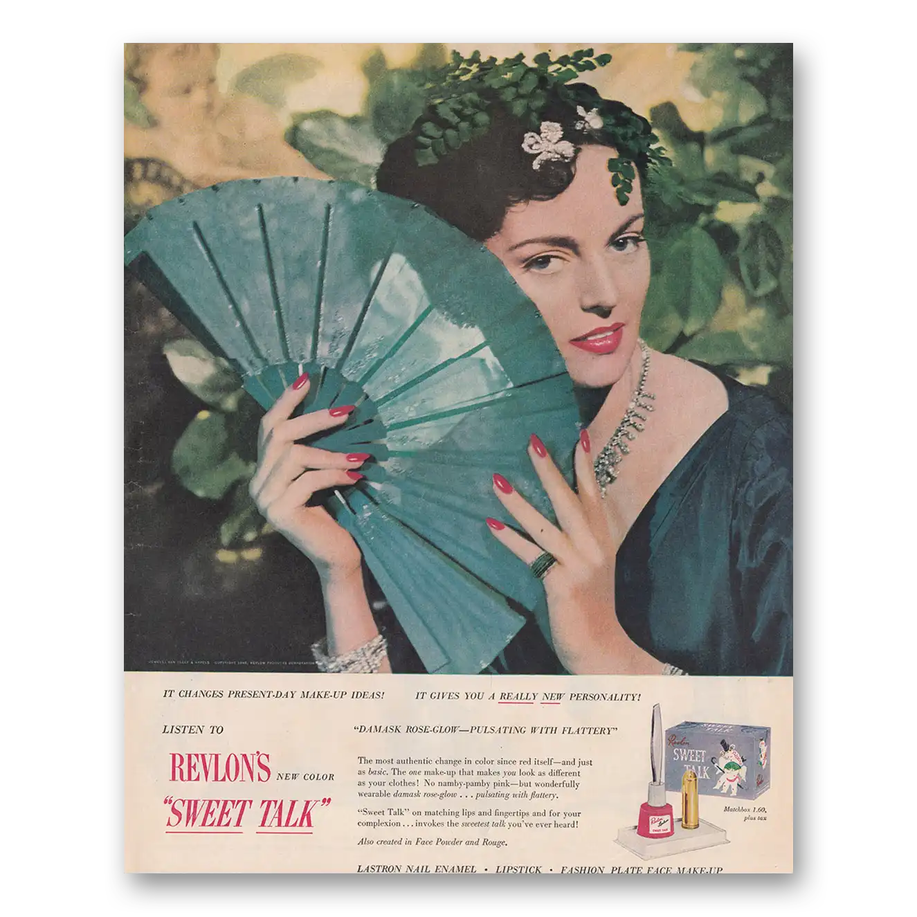1948 Revlon Sweet Talk Print Ad | Make Up Ideas