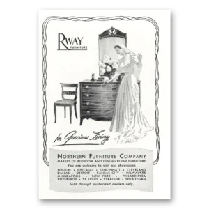 1948 Rway Northern Furniture Print Ad | Gracious Living