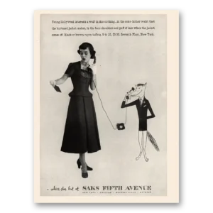 1948 Saks Fifth Avenue Print Ad | Young Hollywood