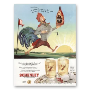 1948 Schenley Whiskey Print Ad | Sunny Morning