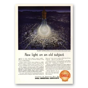 1948 Shell Lubricants Print Ad | Old Subject