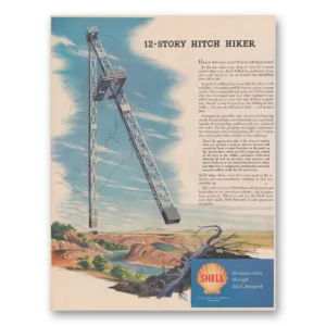 1948 Shell Research Print Ad | Hitch Hiker