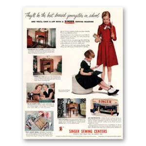 1948 Singer Sewing Centers Print Ad | Best Dressed