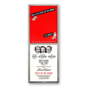 1948 State of the Union Movie Promo Print Ad | Spencer Tracy