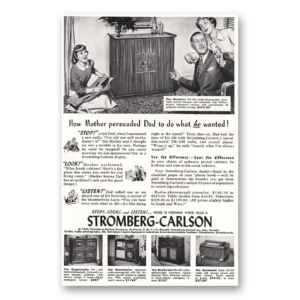 1948 Stromberg Carlson Radios Print Ad | Persuaded Dad