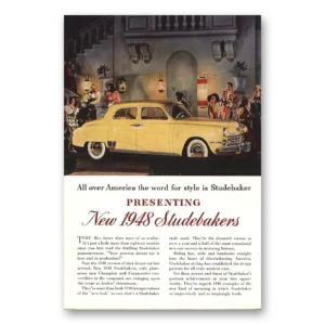 1948 Studebaker Champions Print Ad | Word For Style
