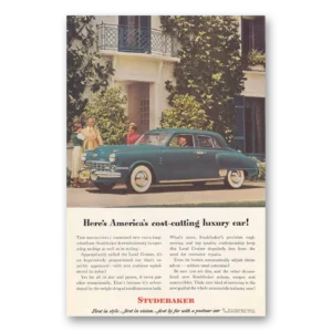 1948 Studebaker Land Cruiser Print Ad | Luxury Car