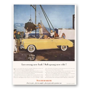 1948 Studebaker Land Cruiser Print Ad | Low Swung