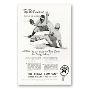 1948 Texaco Print Ad | Top Performance
