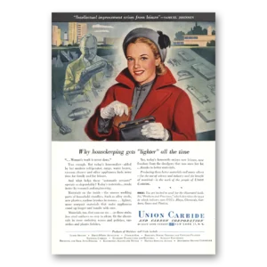 1948 Union Carbide Print Ad | Housekeeping