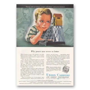 1948 Union Carbide Print Ad | Power Now Serves