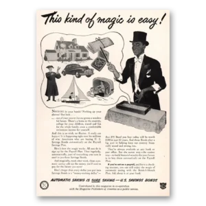 1948 United States Savings Bonds Print Ad | Kind Magic