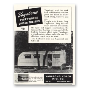 1948 Vagabond Coach Print Ad | Under The Sun