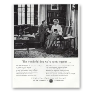1948 Watchmakers of Switzerland Print Ad | Wonderful Time