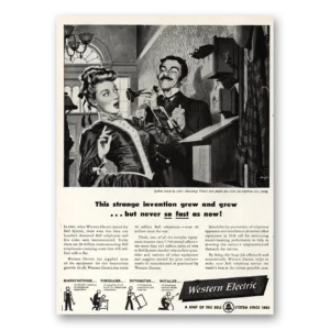 1948 Western Electric Print Ad | Strange Invention