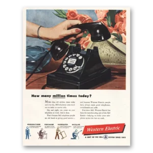 1948 Western Electric Print Ad | Million Times