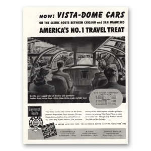 1948 Western Pacific Print Ad | Vista Dome