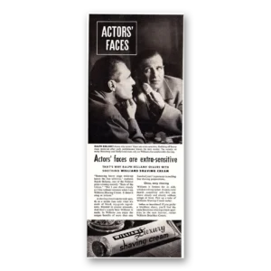 1948 Williams Shaving Cream Print Ad | Paul Lukas
