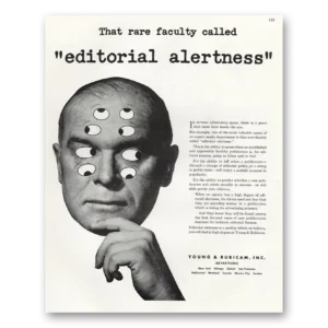 1948 Young & Rubicam Print Ad | Editorial Alertness