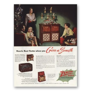 1948 Zenith Radio Print Ad | Chippendale Triumph