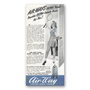 1949 Air Way Sanitizor Print Ad | Vacuum Provides