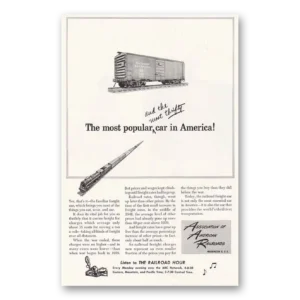 1949 Association of American Railroads Print Ad | Popular Car