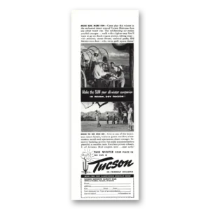 1949 Tucson Arizona Print Ad | More Sun