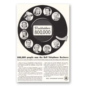 1949 Bell Telephone Print Ad | Stockholders