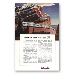 1949 Budd Print Ad | Whisper Stop